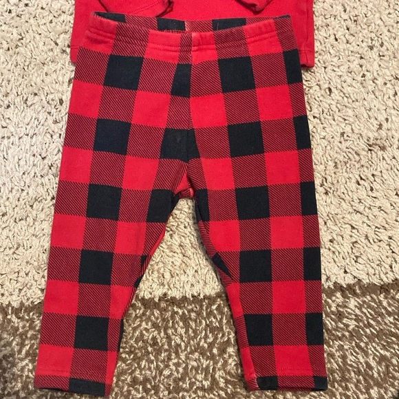 Carter's Red and Black Plaid Kids Matching Set - Picture 2 of 6